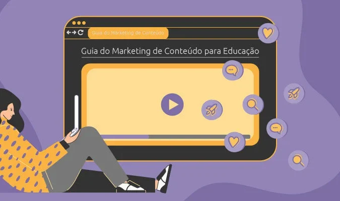 Ilustração de um estudante