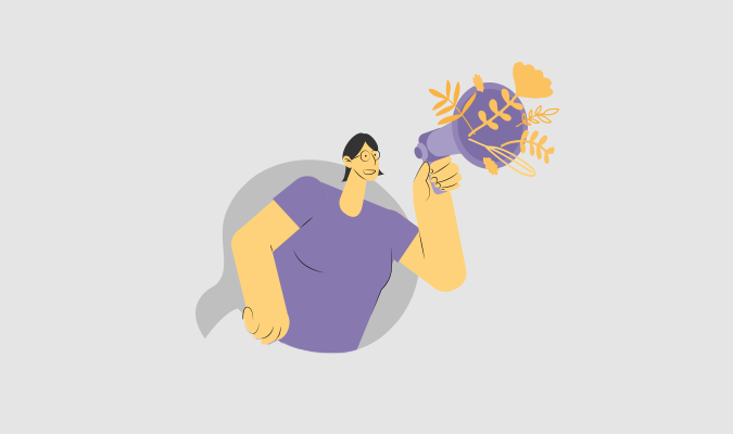 Ftomontagem de uma mulher ilustra este texto sobre comunicação não violenta