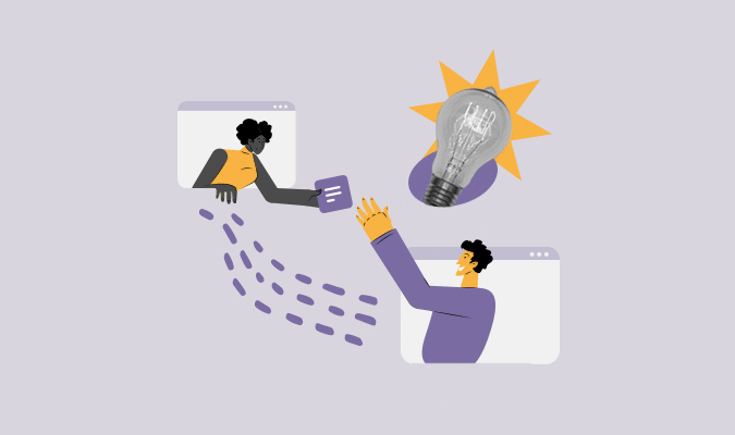 Ilustração de marketing de conteúdo b2b