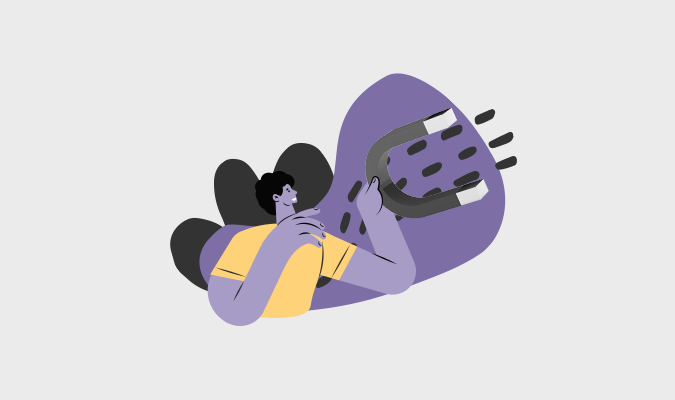 Ilustração sobre agência de inbound marketing