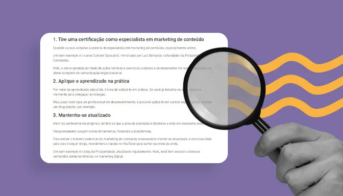 Ilustração de uma ferramenta de SEO