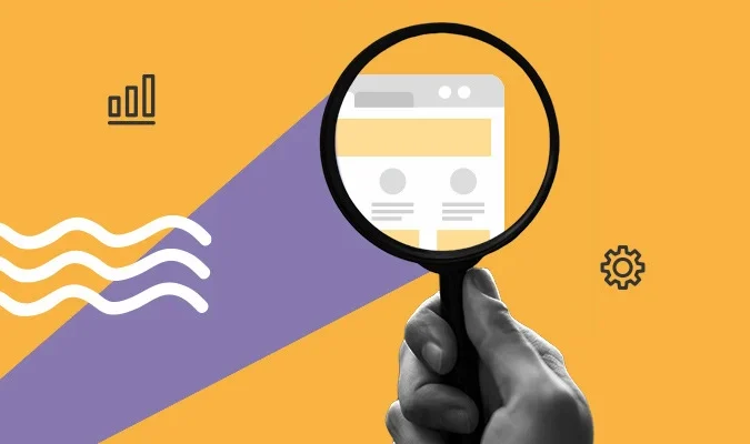 Ilustração sobre análise de SEO em sites e blogs