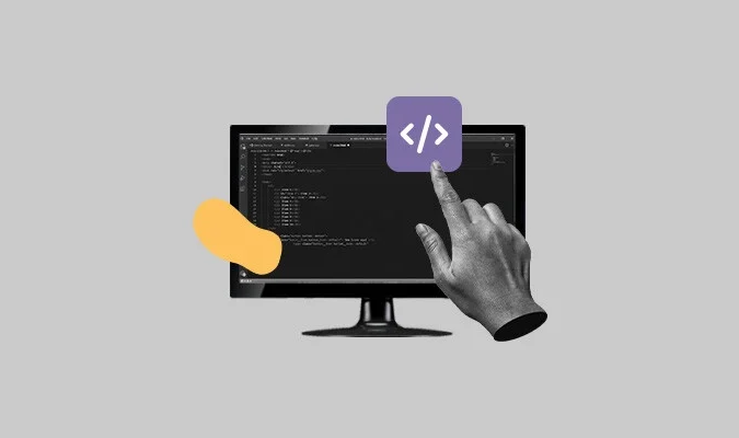 Mão aponta tela para fazer Redirecionamento_de_URL