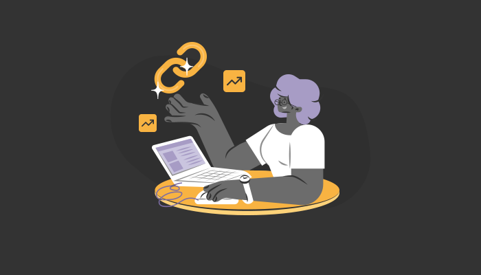 Ilustração de um profissional link builder