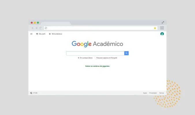 Fotomontagem do Google Acadêmico