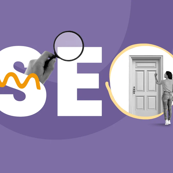 Ilustração de uma agência de SEO